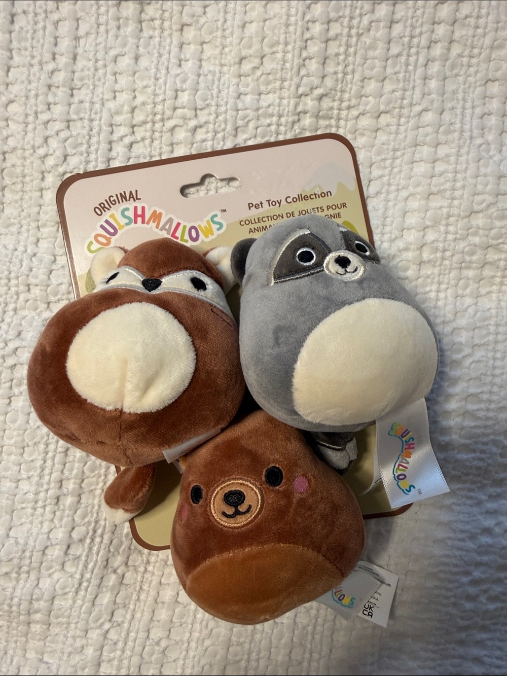 Squishmallows Brown & Gray Pet Plush Trio